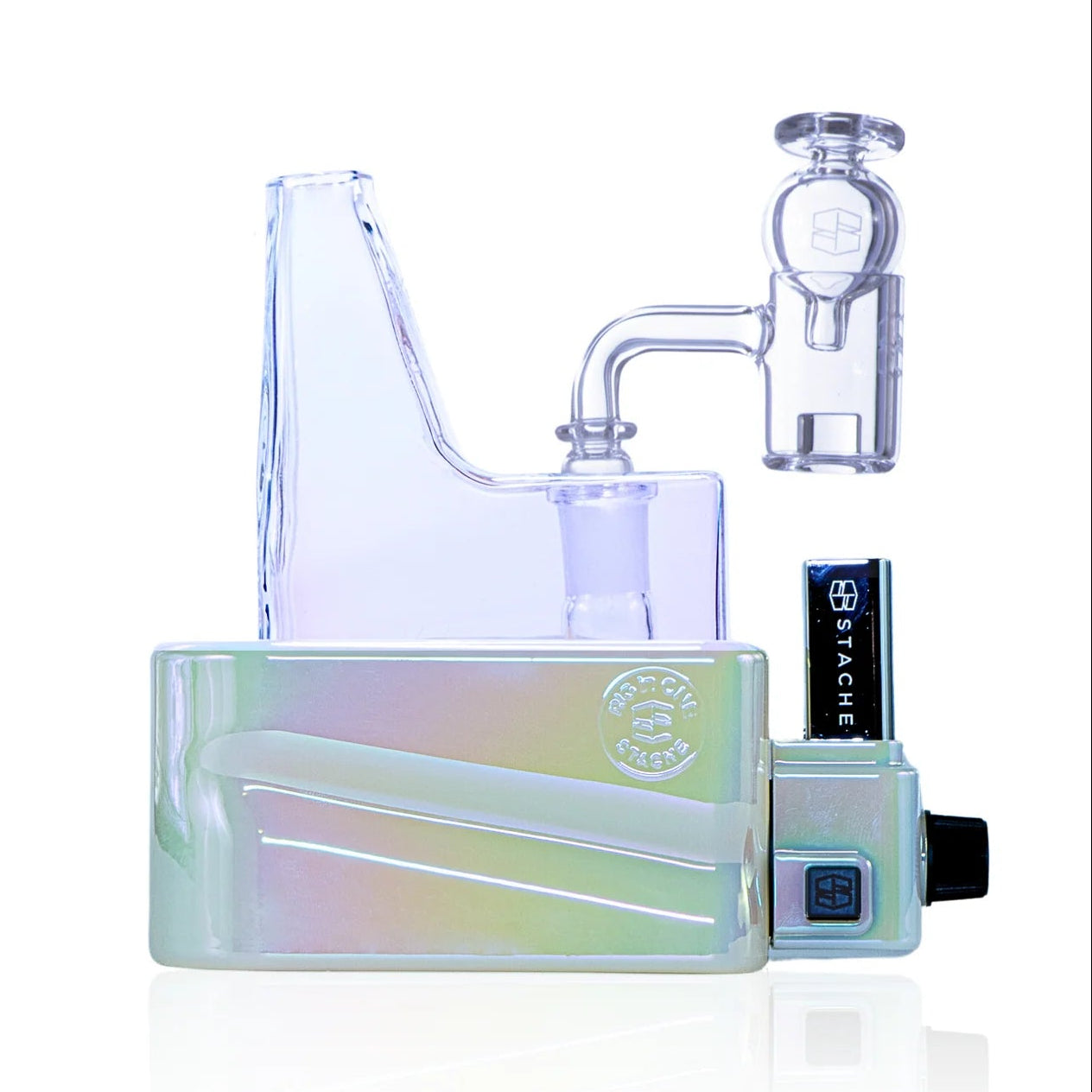 Stache Products Stache | Rig In One – All-In-One Dab Rig - Limited Edition Opal - Planet Caravan